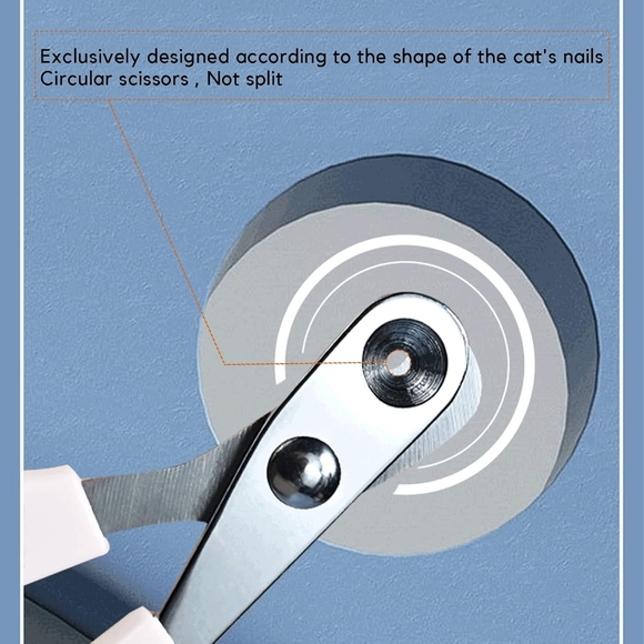 Pet Nail Clippers with 2mm Round Cutout for Cats, Birds, Reptiles - Picture 3 of 5